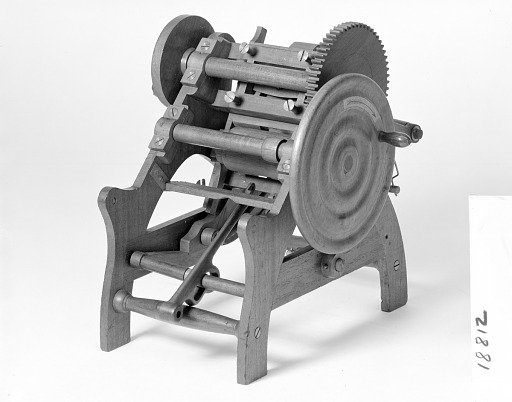 Patent Model of a Platen Printing Press