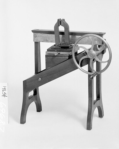 Patent Model for a Book-Trimming and Paper-Cutting Machine