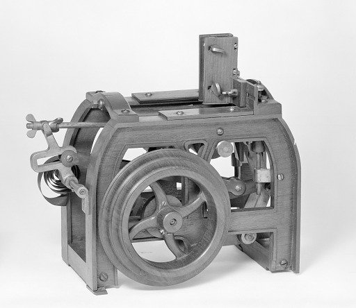 Patent Model for a Card Printing Press