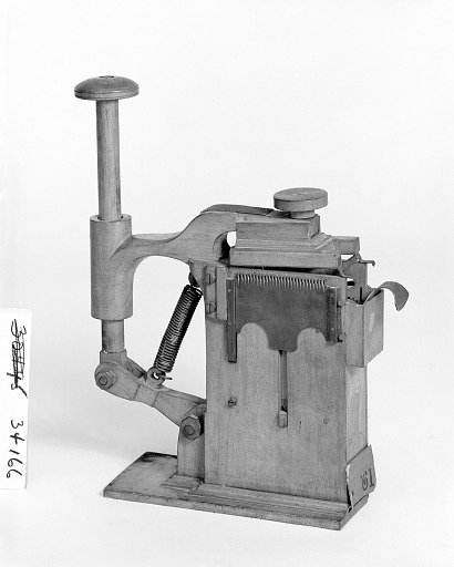 Patent Model for a Hand Stamp
