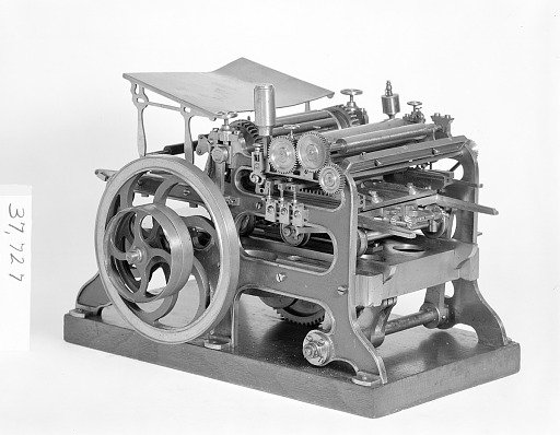 Patent Model of a Lithographic Printing Press
