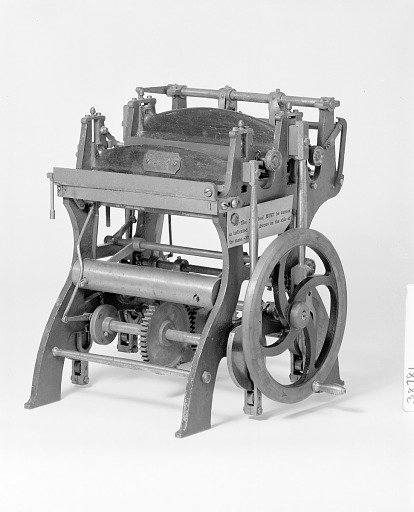 Patent Model for a Press for Printing Railroad Tickets in Two or More Colors