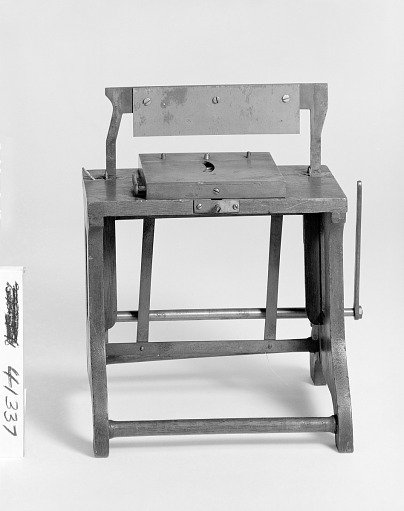 Patent Model for a Machine for Cutting Books