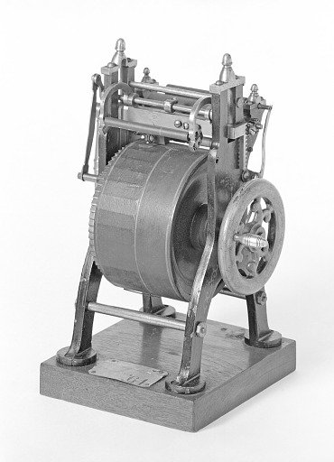 Patent Model of a Press for Card and Ticket Printing