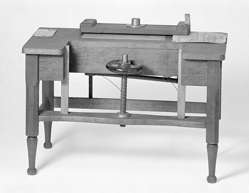Patent Model of a Bookbinder's Sewing Table