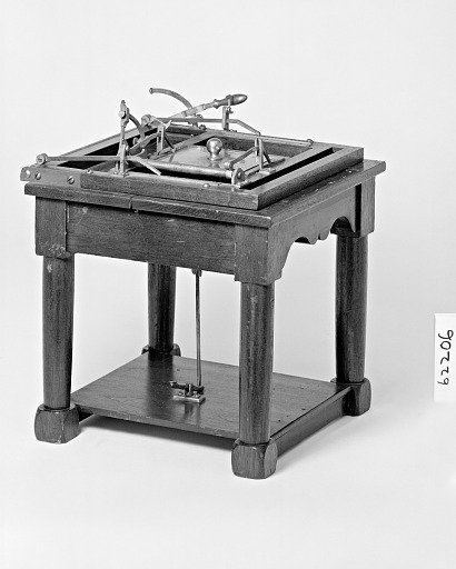 Patent Model of a Printing Apparatus for the Blind