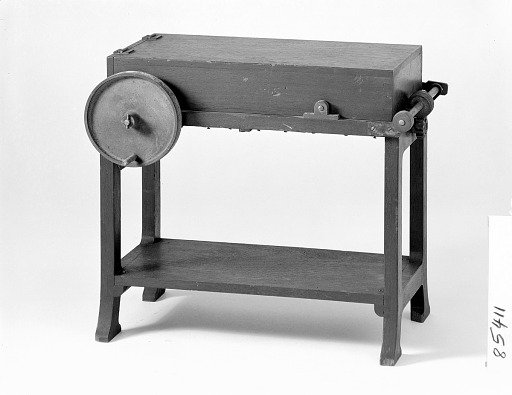 Patent Model of a Machine for Coating Electrotype Molds with Plumbago