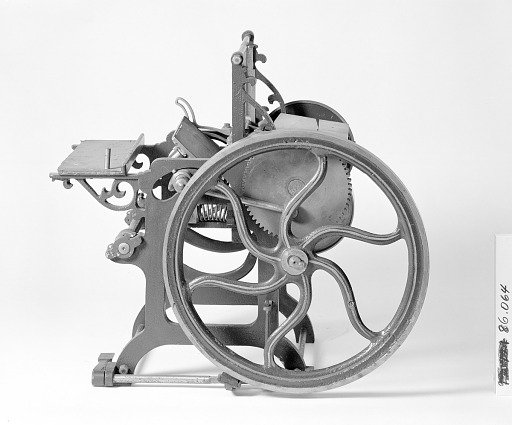 Patent Model of a Platen Printing Press