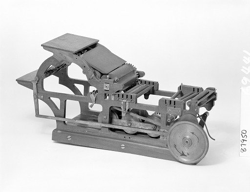 Patent Model of a Lithographic Printing Press