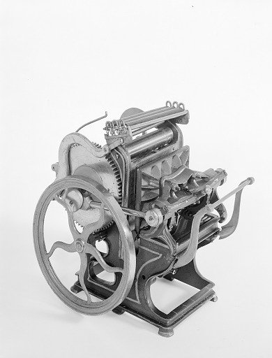 Patent Model of a Platen Printing Press