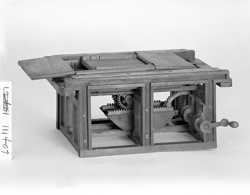 Patent Model of a Flatbed Cylinder Printing Press