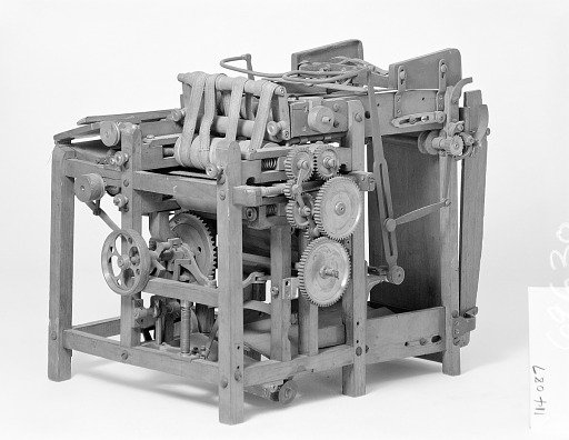 Patent Model of a Sheet Feed Apparatus for Bookbinding