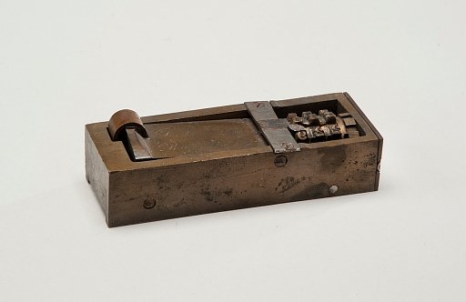 Patent model for numbering machine