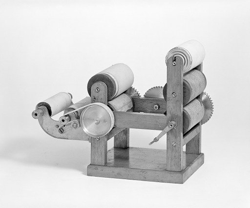 Patent Model for a Rotary Perfecting Printing Press