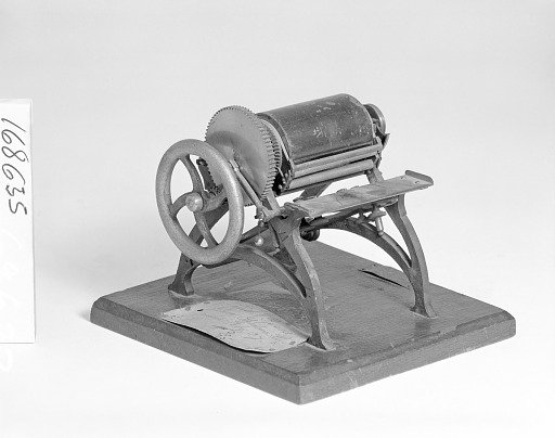 Patent Model of a Platen Printing Press