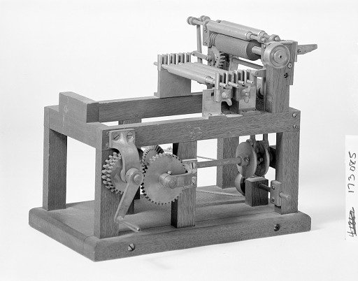 Patent Model of an Inking Apparatus for Printing Presses