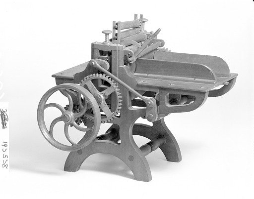 Patent Model for a Rotary Press for Printing on Boards