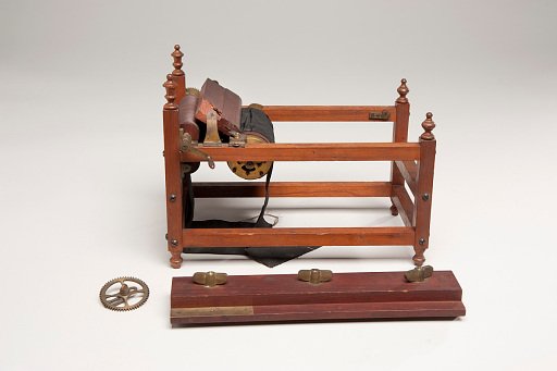 Patent model for paper-ruling machine