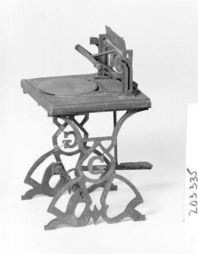 Patent Model of a Platen Printing Press
