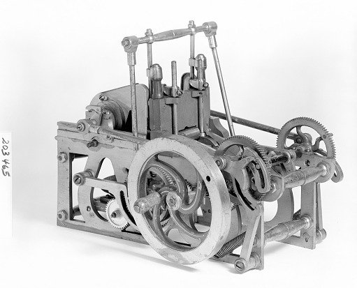 Patent Model of a Plate Printing Press