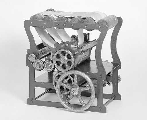 Patent Model of an Intaglio Plate Printing Machine