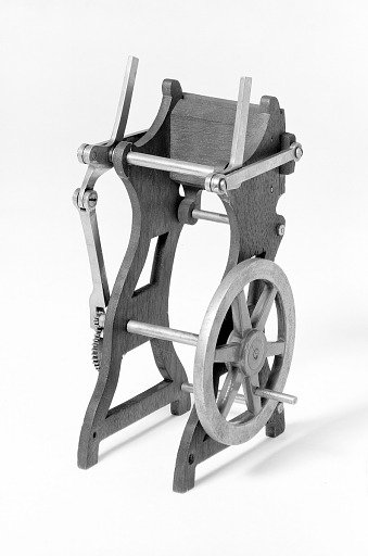 Patent Model of a Platen Printing Press