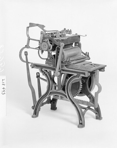 Patent Model of a Flatbed Cylinder Web Press
