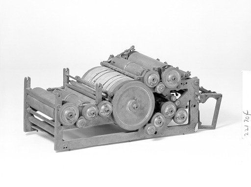 Patent Model of a Rotary Printing Press and Folding Machine