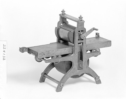 Patent Model of a Plate-printing Machine
