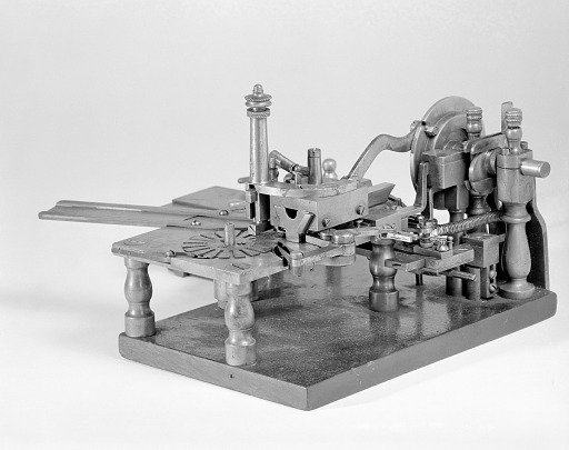 Patent Model of a Type-rubbing Machine