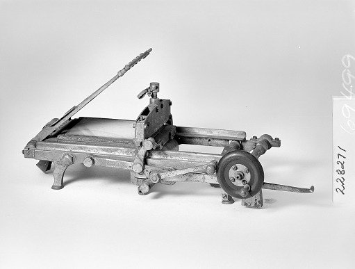 Patent Model of a Lithographic Scraper Press