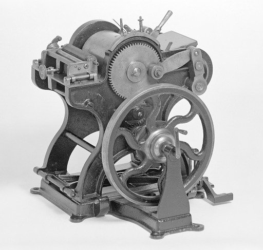 Patent Model of a Platen Printing Press