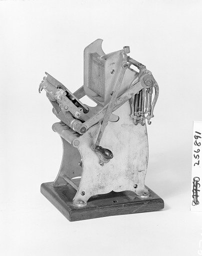 Patent Model of a Platen Printing Press