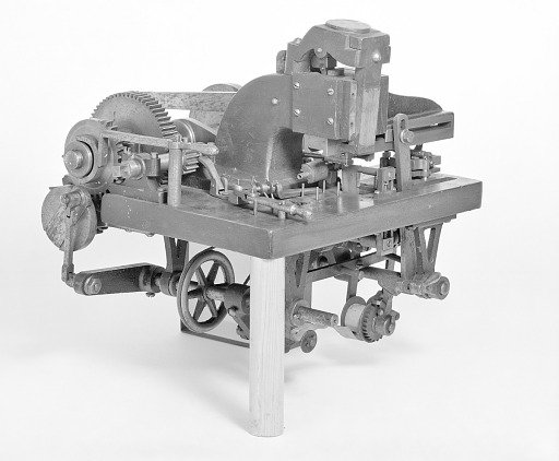 Patent Model of an Intaglio Plate Printing and Embossing Press