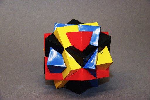 Geometric Model by A. Harry Wheeler, Union of Four Cubes
