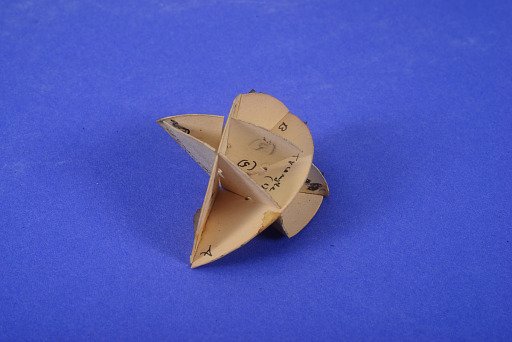 Geometric Model by A. Harry Wheeler, Two Intersecting Spherical Triangles