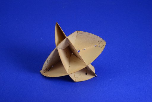 Geometric Model by A. Harry Wheeler, Intersecting Polar Triangles