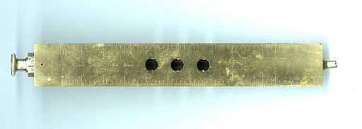 Patent Model for Triangular Drafting Scale Invented by Josiah Lyman