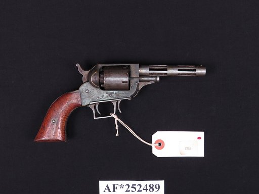J.A. DeBrame Patent Model Revolver with Cutout Barrel