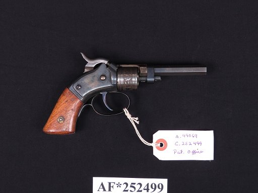 Patent Model Percussion Revolver with Hinged Barrel