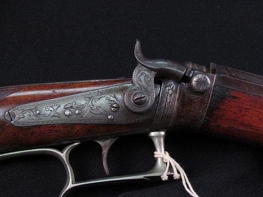 Patent Model, Silas Day & Samuel Hall Breechloading Percussion Rifle