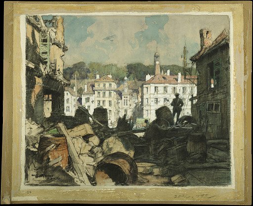 Street Barricade at Château-Thierry