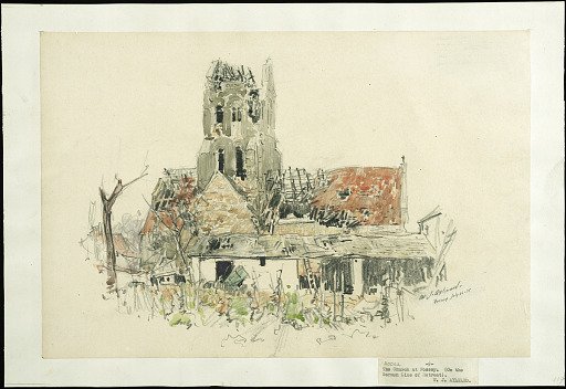 The Church at Fossoy. (On the German Line of Retreat)