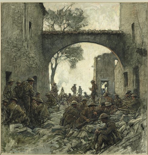 Troops Waiting to Advance at Hattonchâtel - St. Mihiel Drive