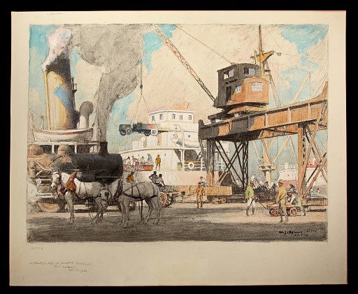 Unloading Ship at Bassen Docks