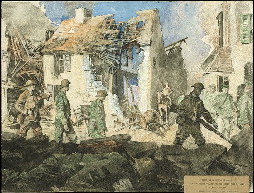 Rounding up Boche Prisoners