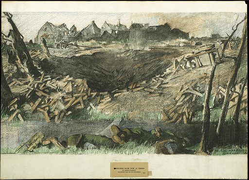 Exploded Boche Dump at Cierges