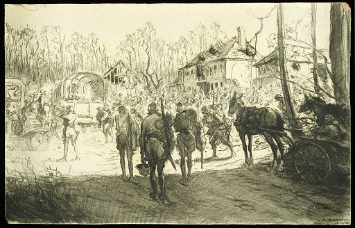 American Soldiers on the March