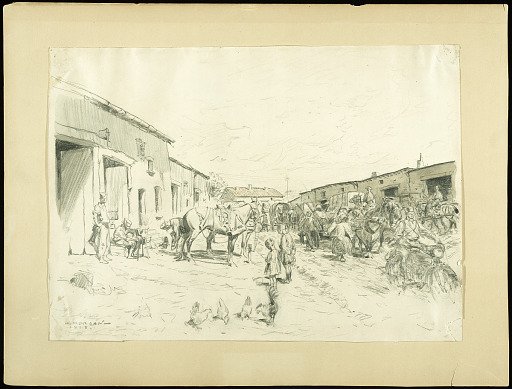Roadside Blacksmith Near the Lines, Sanzey