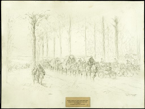 Supply Trains on the Paris-Metz Road